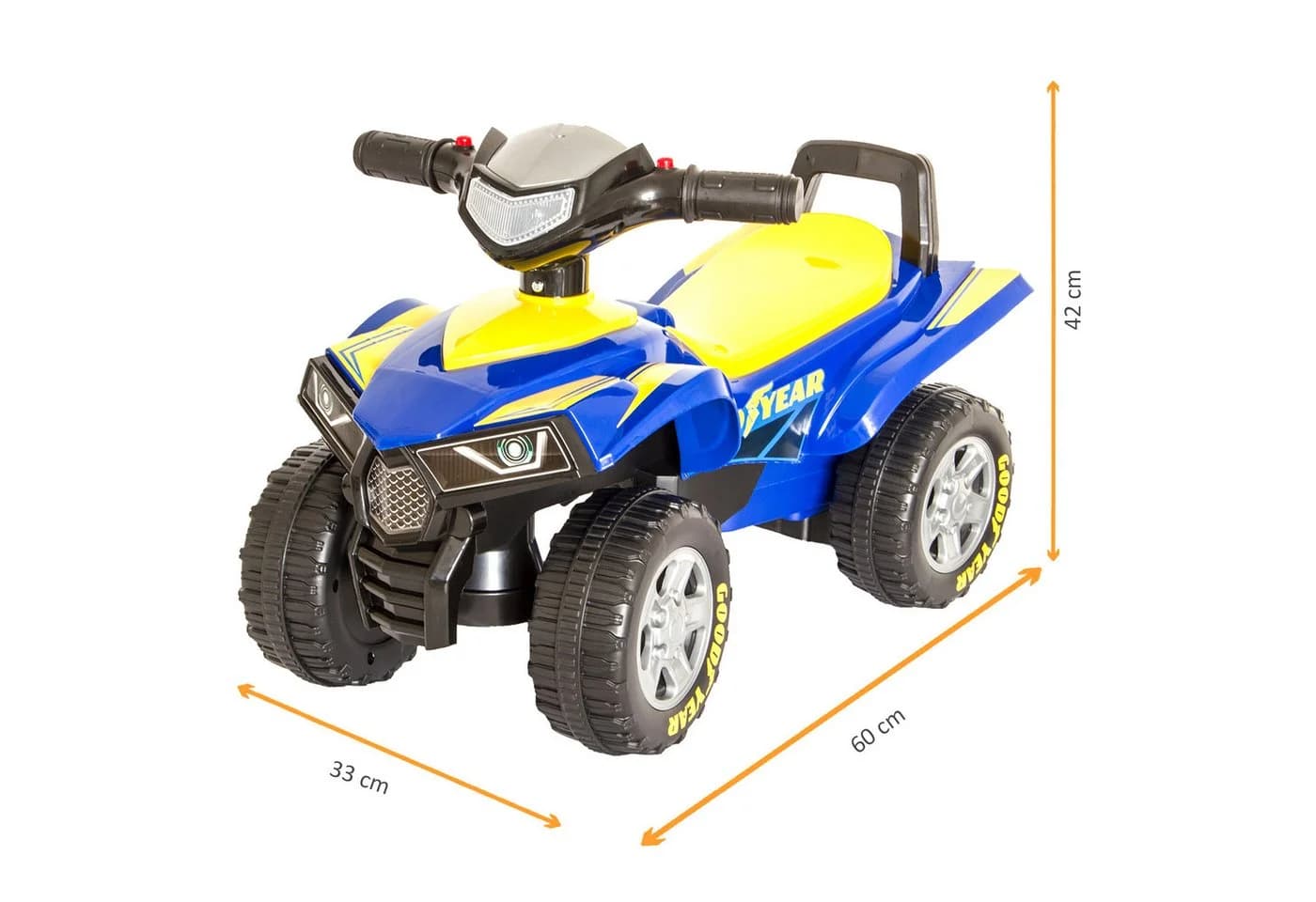 Lemodo Rutscherauto Quad-Optik blau mit Licht und Sound