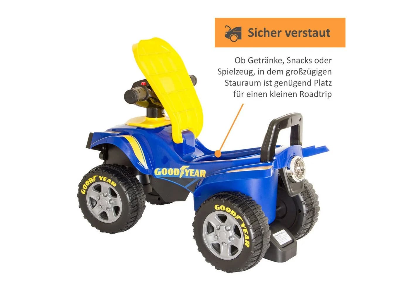 Lemodo Rutscherauto Quad-Optik blau mit Licht und Sound - Bild 5