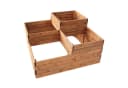 NATIV Pflanzentreppe Pflanzkasten 4 Fächer Braun Holz Bild 2