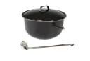 Lemodo Grilltopf Gulaschkessel 14L Emaille Schwarz mit Schöpflöffel Bild 5