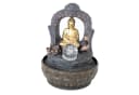 Lemodo Zimmerbrunnen Buddha mit LED-Beleuchtung Grau Bild 2