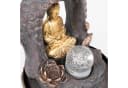 Lemodo Zimmerbrunnen Buddha mit LED-Beleuchtung Grau Bild 3
