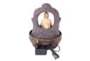 Lemodo Zimmerbrunnen Buddha mit LED-Beleuchtung Grau Bild 5