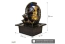 Lemodo Zimmerbrunnen Buddha mit LED-Beleuchtung Polyresin Bild 3