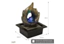 Lemodo Zimmerbrunnen mit LED-Beleuchtung und drehender Glaskugel Bild 3