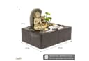 Lemodo Zimmerbrunnen mit Zen-Garten, LED-Beleuchtung & Pumpe Grau Bild 3