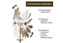 Lemodo Windspiel Windrad Leaves Metall Antikes Kupfer Gold Bild 1