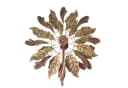 Lemodo Windspiel Windrad Leaves Metall Antikes Kupfer Gold Bild 2