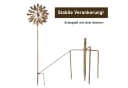 Lemodo Windspiel Windrad Leaves Metall Antikes Kupfer Gold Bild 4