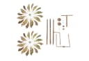 Lemodo Windspiel Windrad Leaves Metall Antikes Kupfer Gold Bild 5