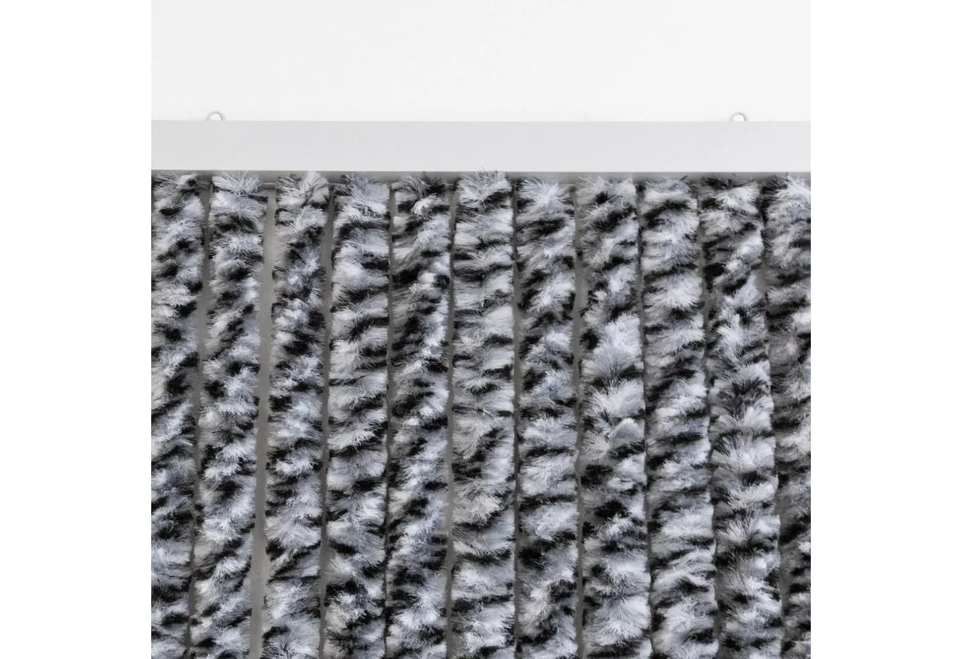 Lemodo Insektenschutz-Vorhang anthrazit-weiß 90x200 cm - Bild 3