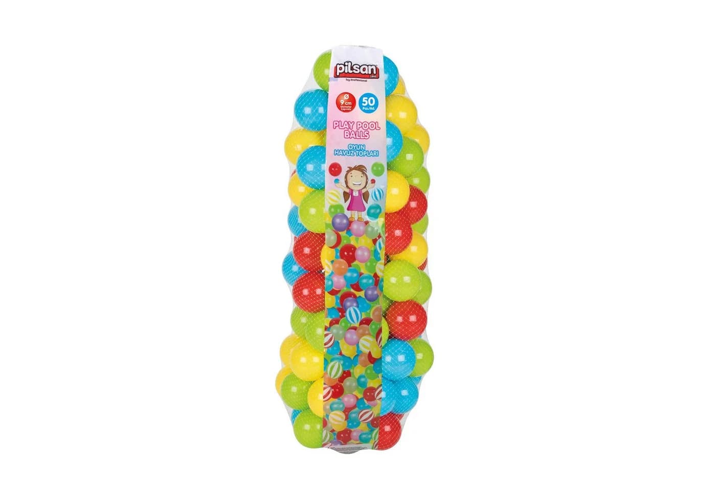 Lemodo Bällebad-Bälle 50 Stk. Bunt Metallic 9 cm Durchmesser