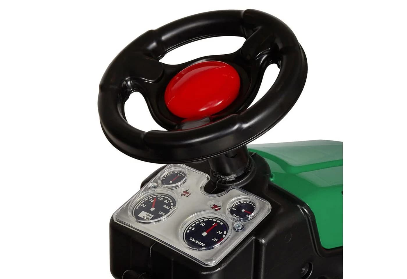Lemodo Trettraktor Kinder Traktor mit Kettenantrieb Grün/Schwarz - Bild 3