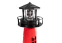 Lemodo Solar Leuchtturm LED Gartenleuchte rot/weiß mit rotierendem Licht Bild 4