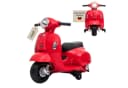 Lemodo Elektro-Kinderroller VESPA Rot mit abnehmbaren Stützrädern Bild 2