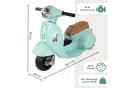 Lemodo Elektro-Kinderroller VESPA mit Stützrädern - Grün/Rot/Weiß Bild 1