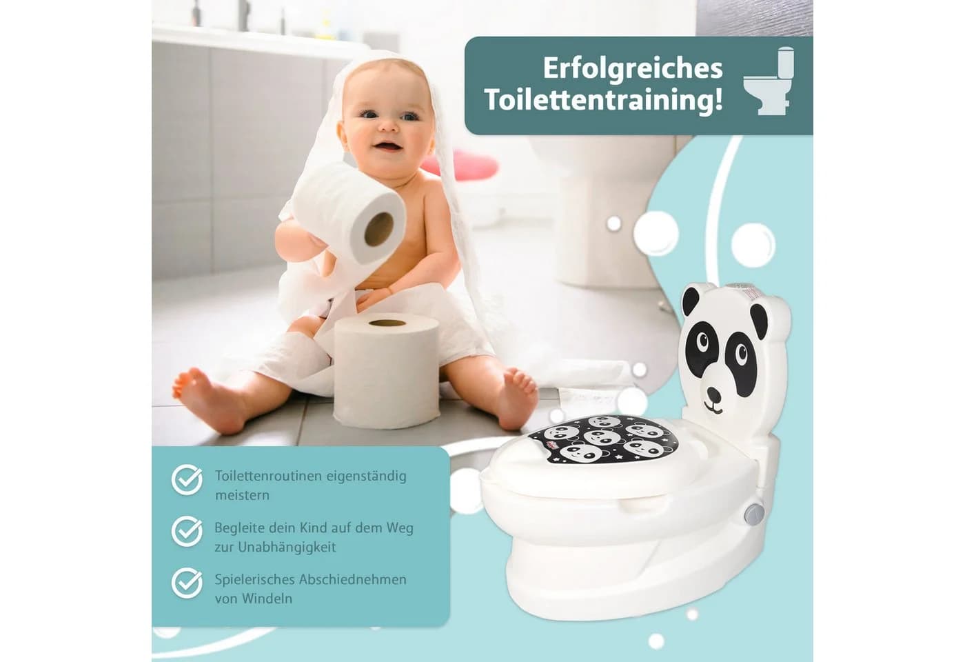 Lemodo Töpfchen mit Spülgeräusch und Tiermotiven - Bild 3