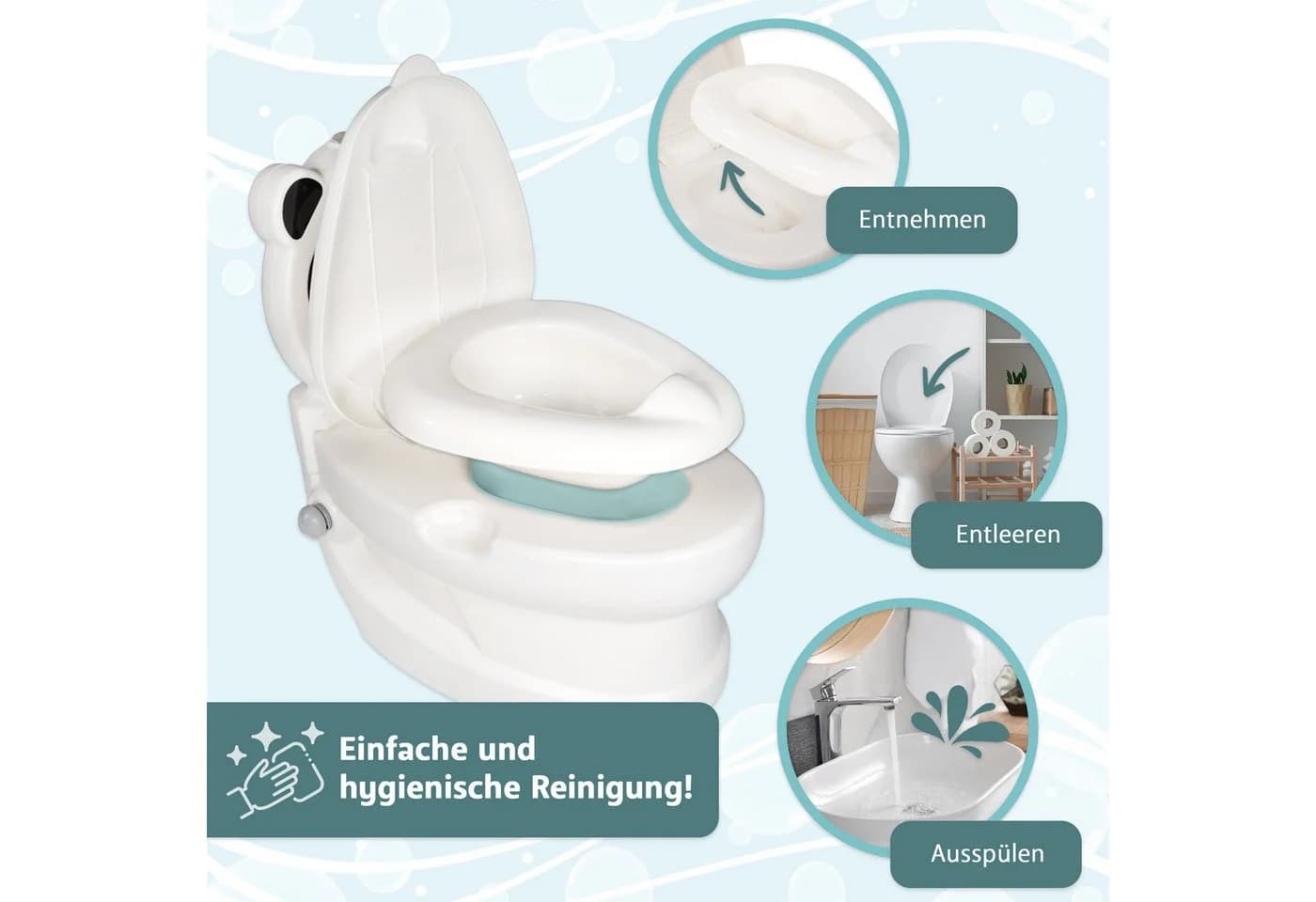Lemodo Töpfchen mit Spülgeräusch und Tiermotiven - Bild 4