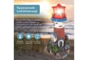 Lemodo Solar-Leuchtturm Dekofigur mit LED-Leuchtfeuer rot/weiß Bild 3