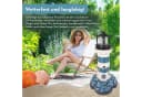 Lemodo Solar-Leuchtturm mit LED-Feuer blau-weiß Bild 5