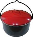 Lemodo Schwenkgrill Gulaschkessel 14 Liter emailliert rot/schwarz Bild 1