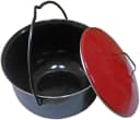 Lemodo Schwenkgrill Gulaschkessel 14 Liter emailliert rot/schwarz Bild 2