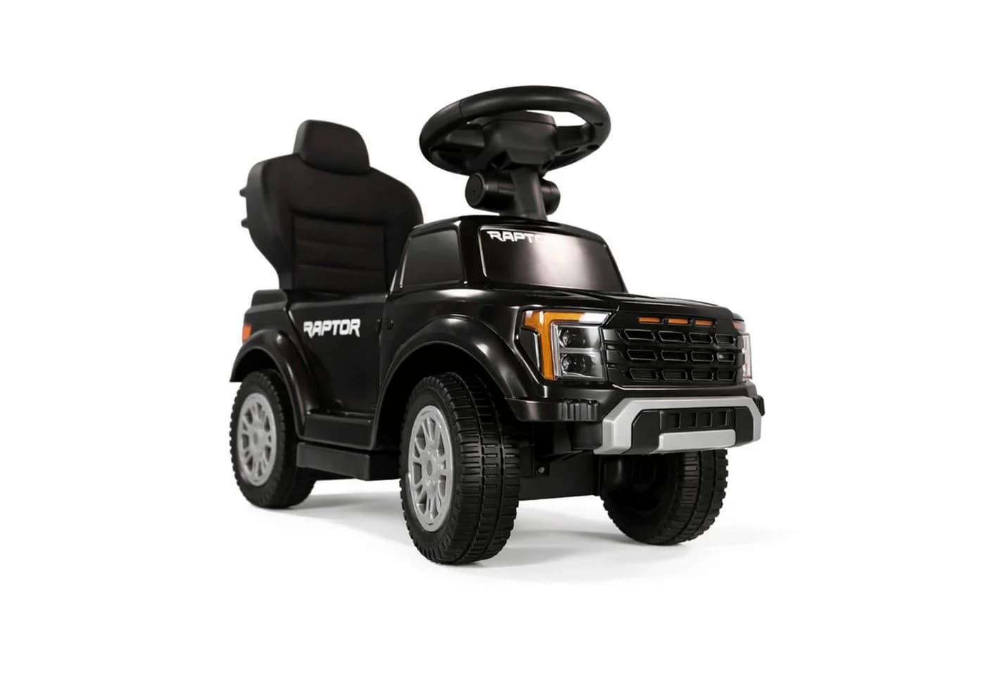 Lemodo Rutschauto Ford F-150 Schwarz/Weiß mit Sound-Lenkrad