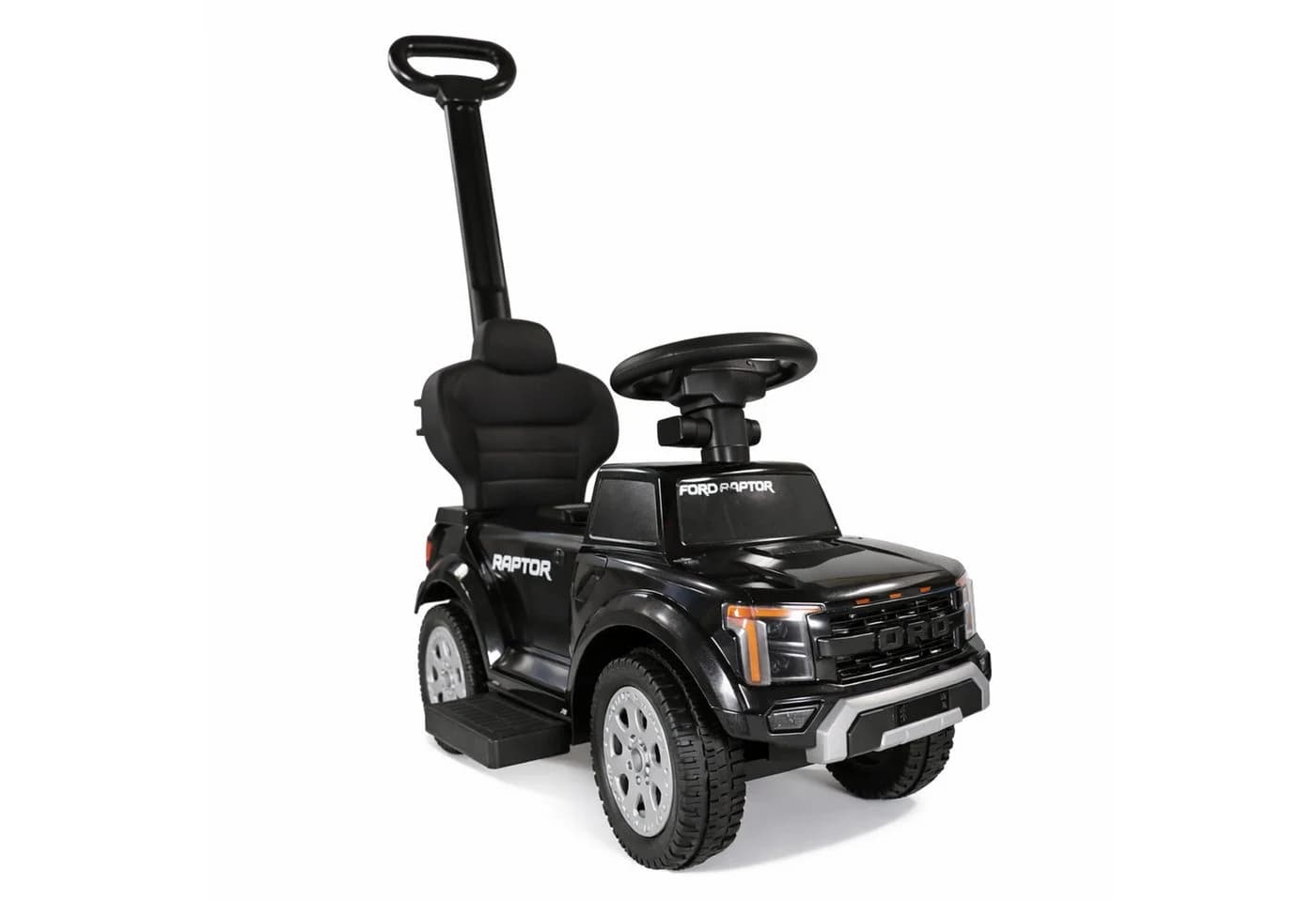 Lemodo Rutschauto Ford F-150 Schwarz/Weiß mit Sound-Lenkrad - Bild 3