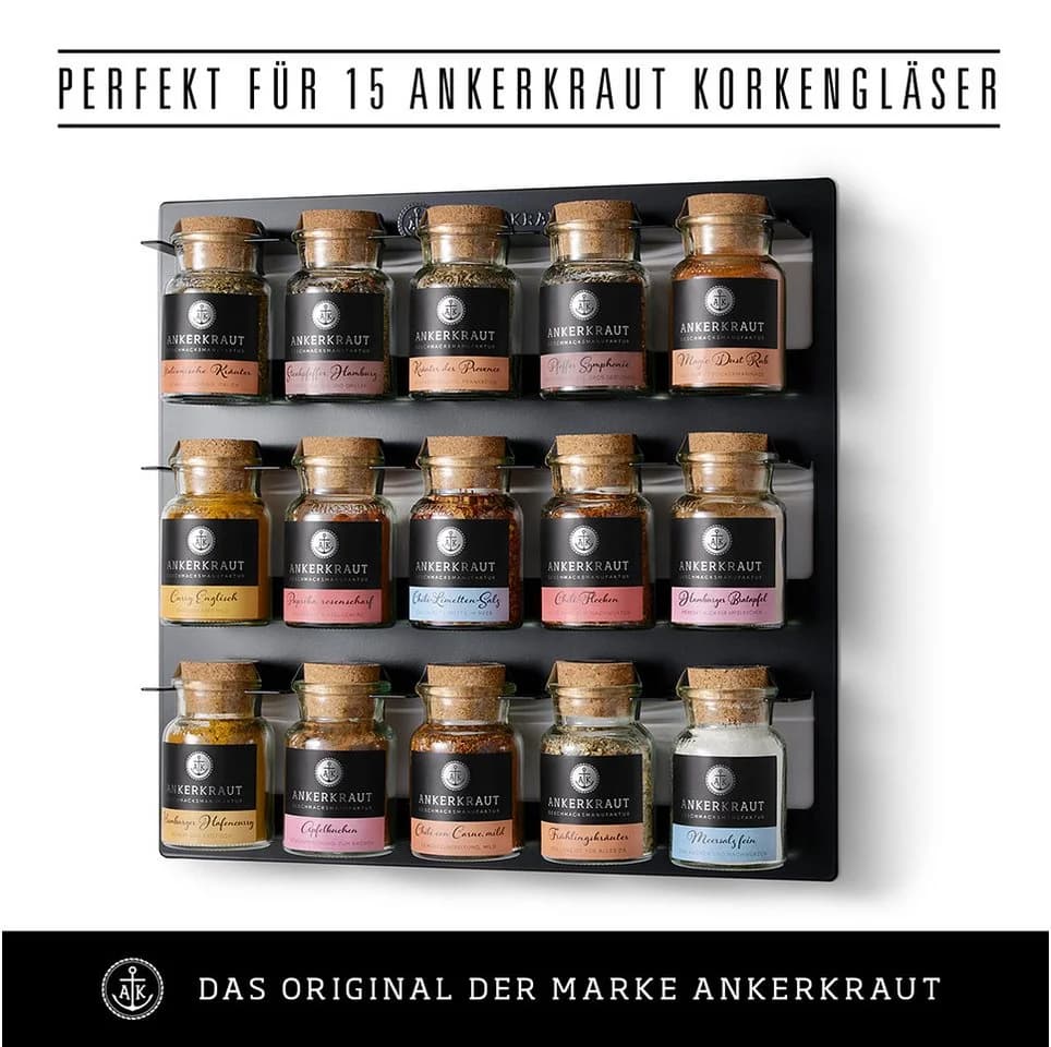 Ankerkraut Gewürzregal 15er für Ankerkraut-Gewürzgläser
