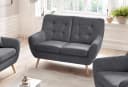 exxpo - sofa fashion 2-Sitzer Sofa Scandi Anthrazit Luxus-Microfaser Bild 4