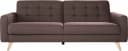 exxpo - sofa fashion 3-Sitzer Schlafsofa Nappa Braun Bild 1