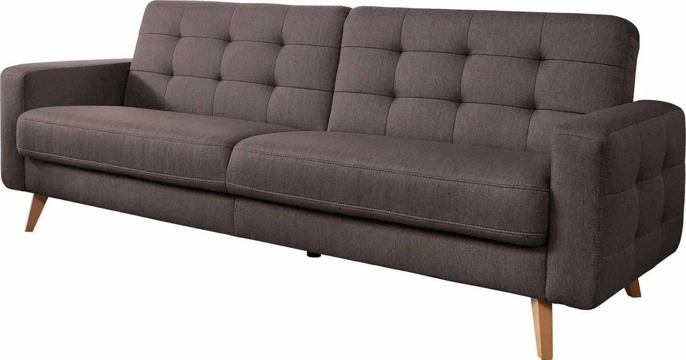 exxpo - sofa fashion 3-Sitzer Schlafsofa Nappa Braun - Bild 3