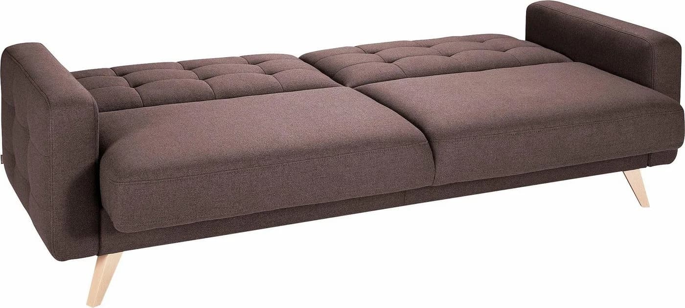 exxpo - sofa fashion 3-Sitzer Schlafsofa Nappa Braun - Bild 5