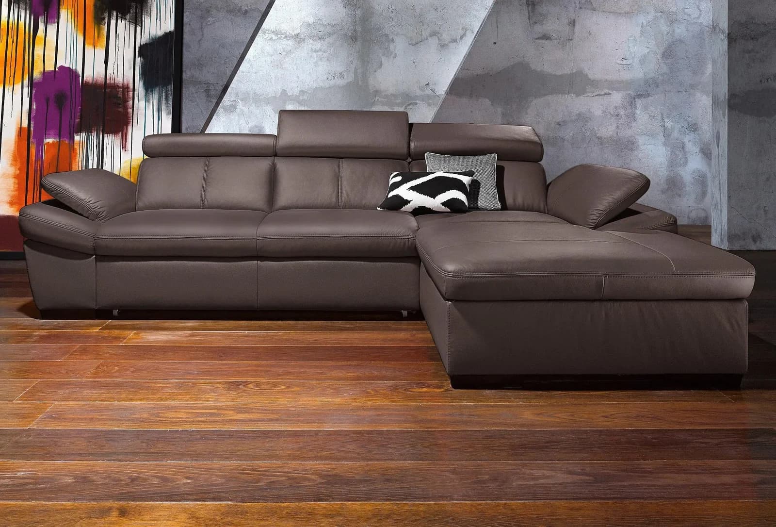 exxpo Ecksofa Salerno L-Form mit Bettfunktion und Bettkasten