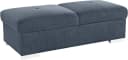exxpo Hocker Spring Bankhocker 2-Sitzer Blau Leder & Kunstleder Bild 1