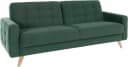 exxpo Sofa 3-Sitzer mit Schlafunktion und Bettkasten Braun Samtvelours Bild 3