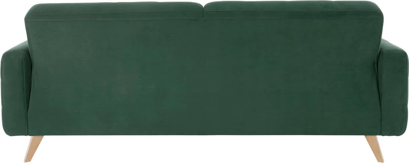 exxpo Sofa 3-Sitzer mit Schlafunktion und Bettkasten Braun Samtvelours - Bild 4