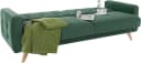 exxpo Sofa 3-Sitzer mit Schlafunktion und Bettkasten Braun Samtvelours Bild 5