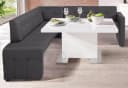 Essbank EXXPO Barista Eckbank Anthrazit Luxus-Microfaser Bild 1