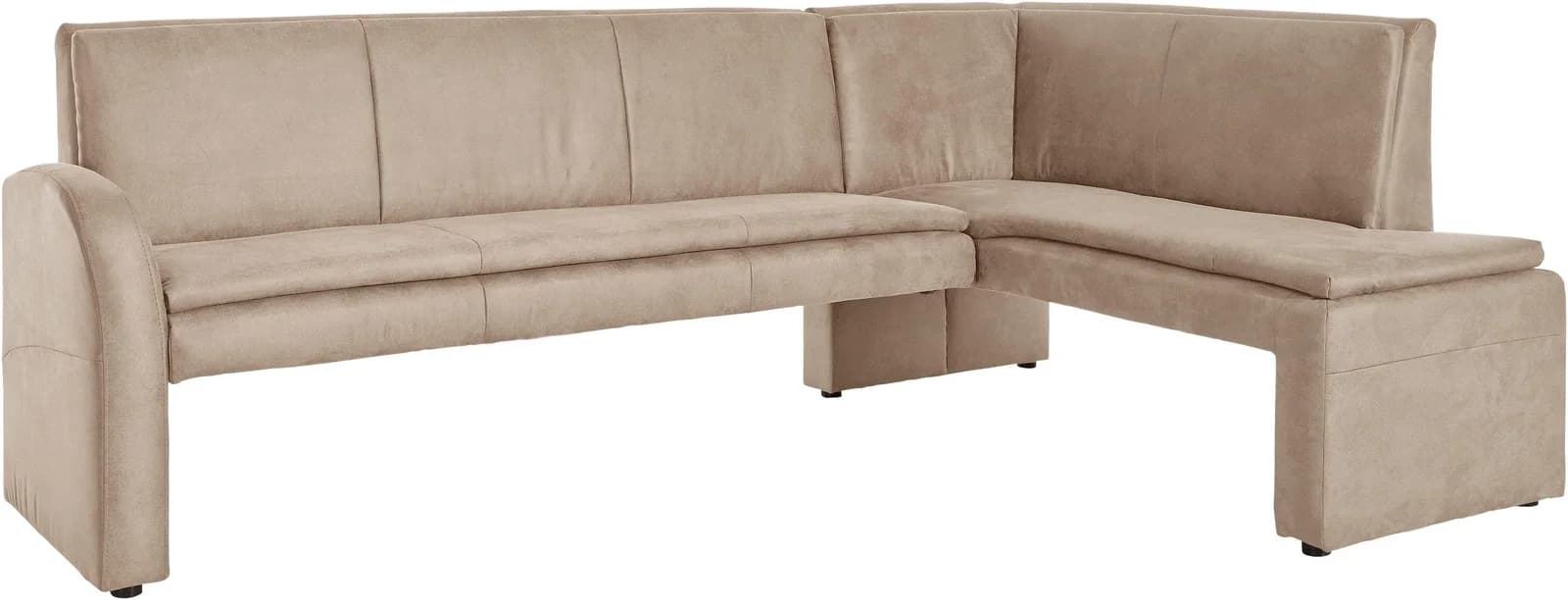 EXXPO Eckbank Cortado Beige Luxus-Microfaser Modern