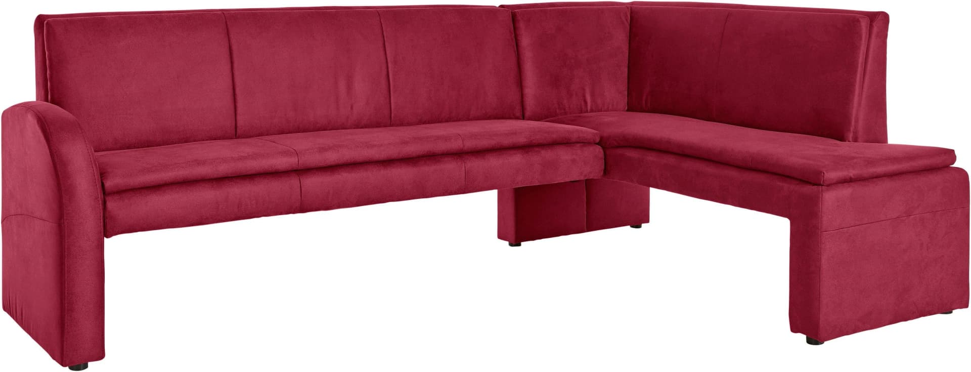 EXXPO Eckbank Cortado Rot Luxus-Microfaser Esszimmer