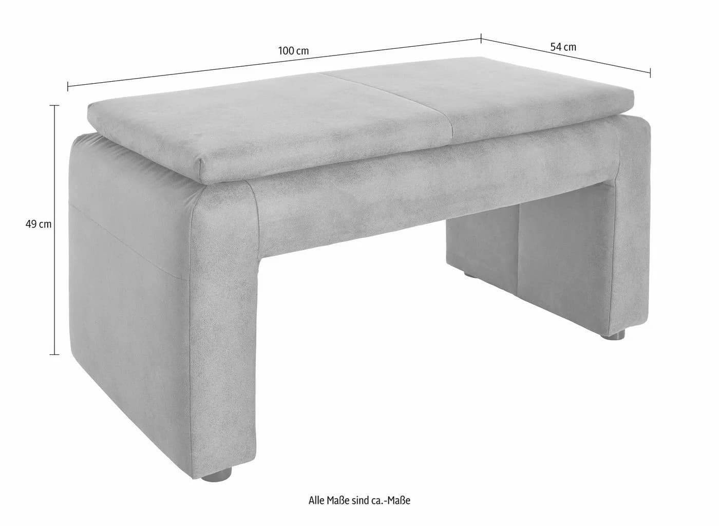 EXXPO Polsterhocker SOFA FASHION Beige Luxus-Microfaser