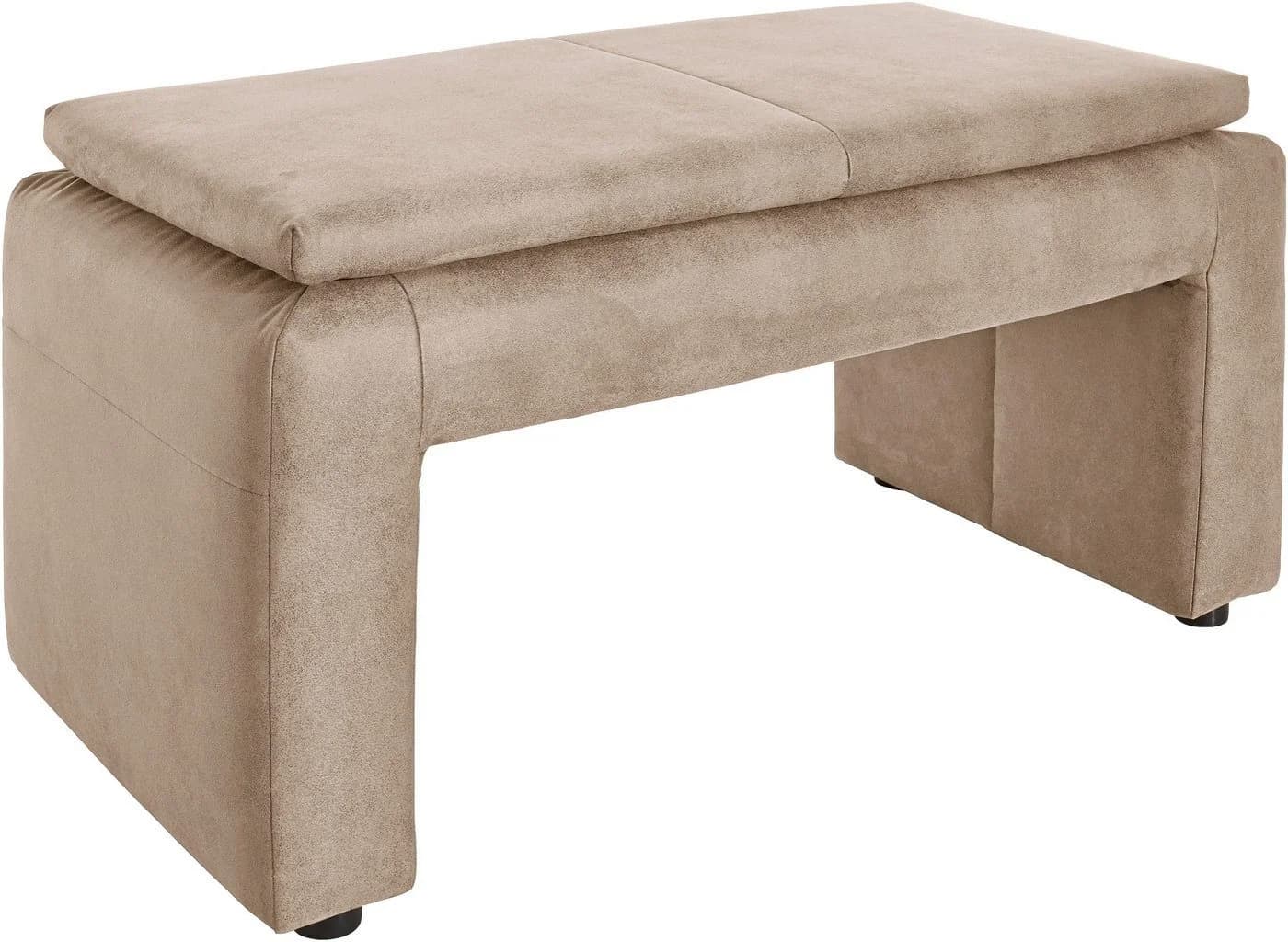 EXXPO Polsterhocker SOFA FASHION Beige Luxus-Microfaser - Bild 2