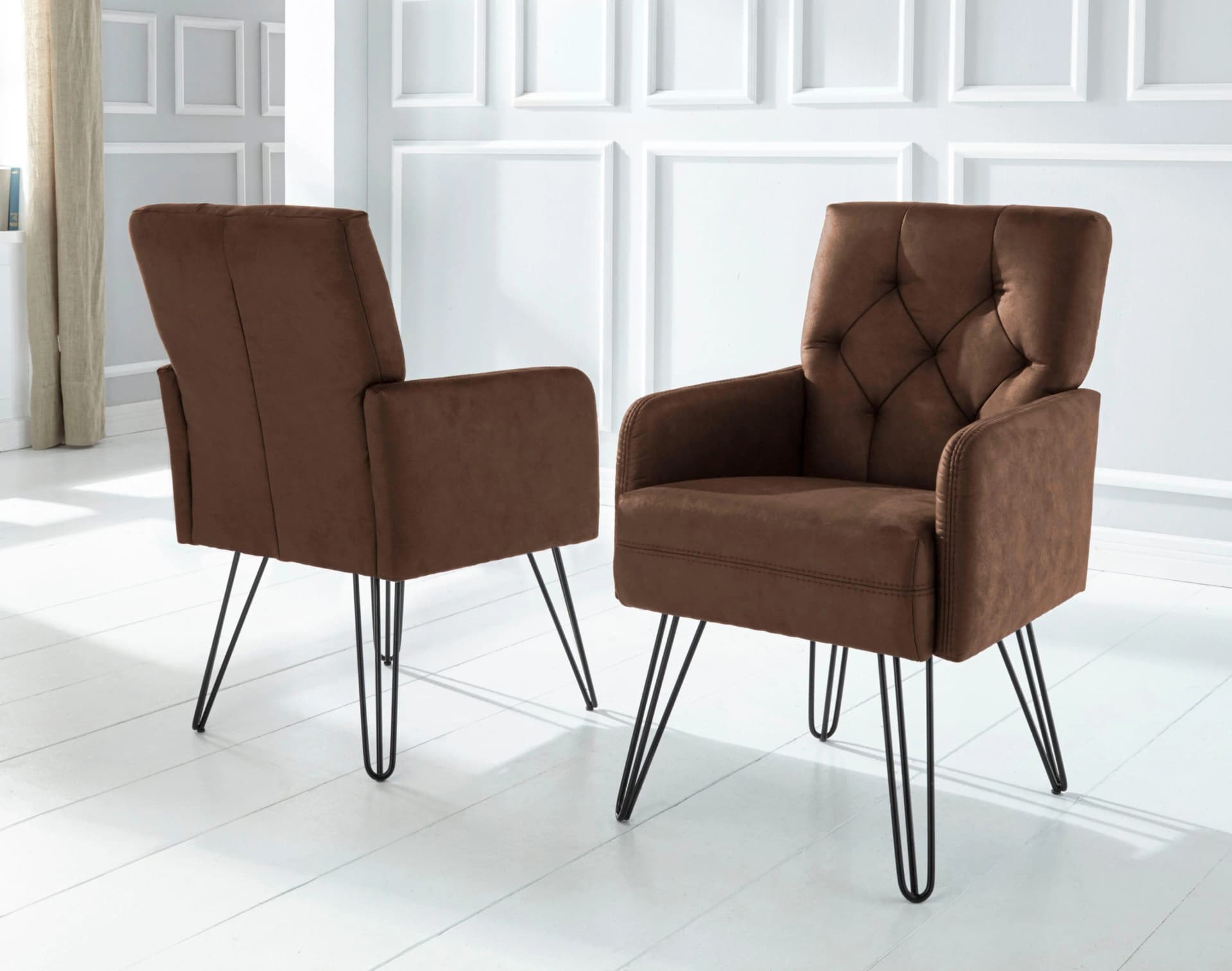 EXXPO Loungesessel Doppio Cognac Microfaser Lederoptik