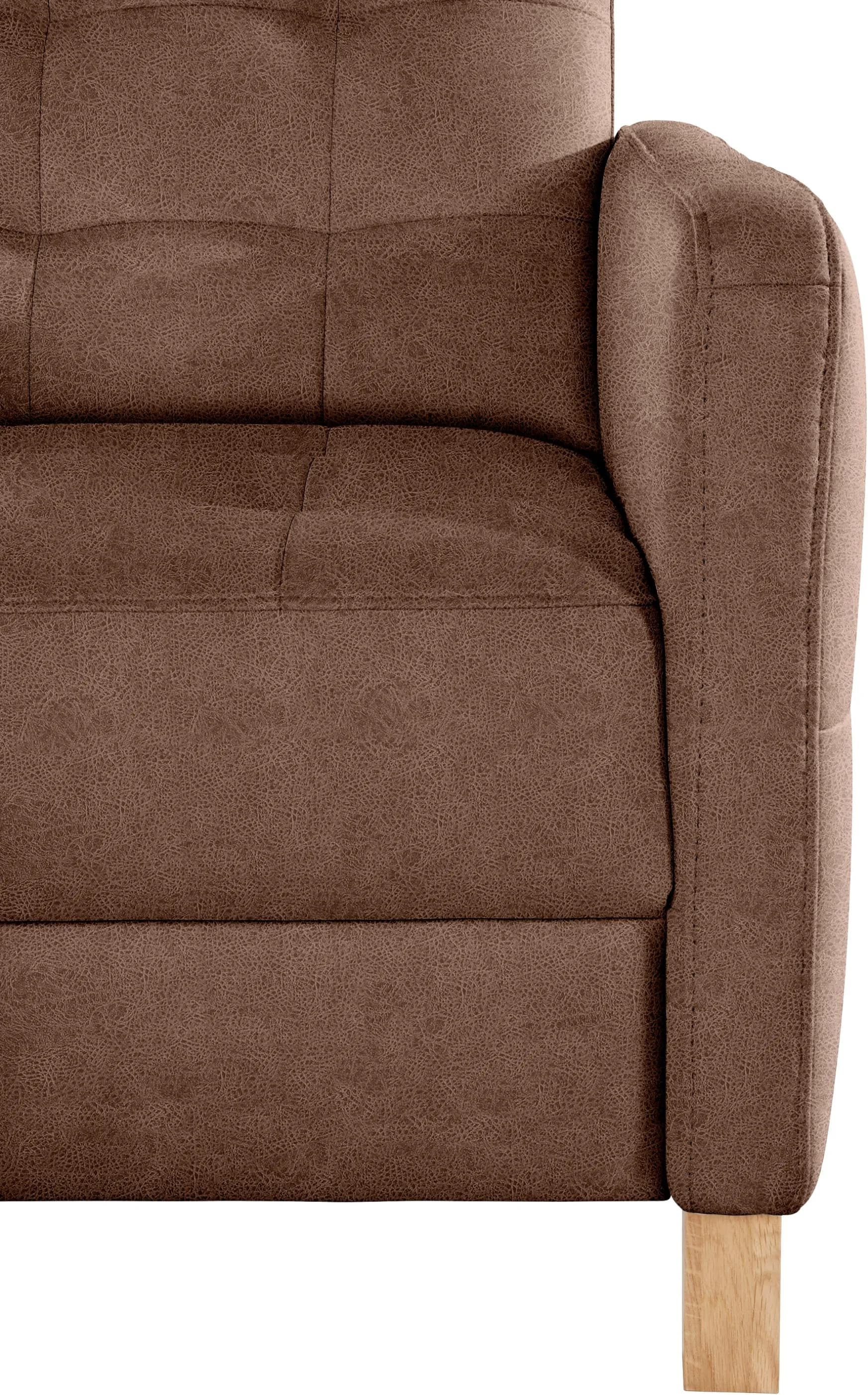 EXXPO Sessel Elio Cognac Kunstleder & Leder Modern