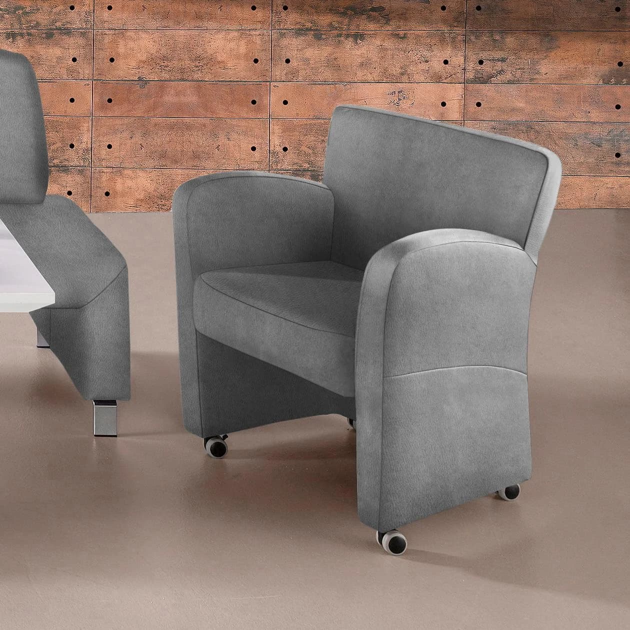 EXXPO Sessel Intenso Modern Grau Frei Im Raum Stellbar