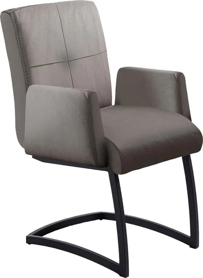 EXXPO Freischwinger SOFA FASHION Affogato Kunstleder Braun