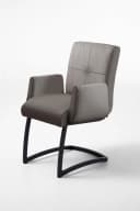 EXXPO Freischwinger SOFA FASHION Affogato Kunstleder Braun Bild 2