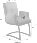 EXXPO Freischwinger SOFA FASHION Affogato Kunstleder Braun Bild 3