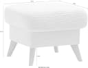 Hocker EXXPO SOFA FASHION Samso Beige Cord Modern Bild 5